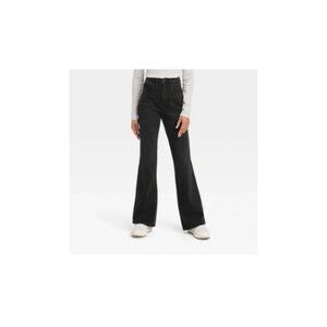 Women's Universal Thread High Rise - Flared Jeans 10 Short Black NWT